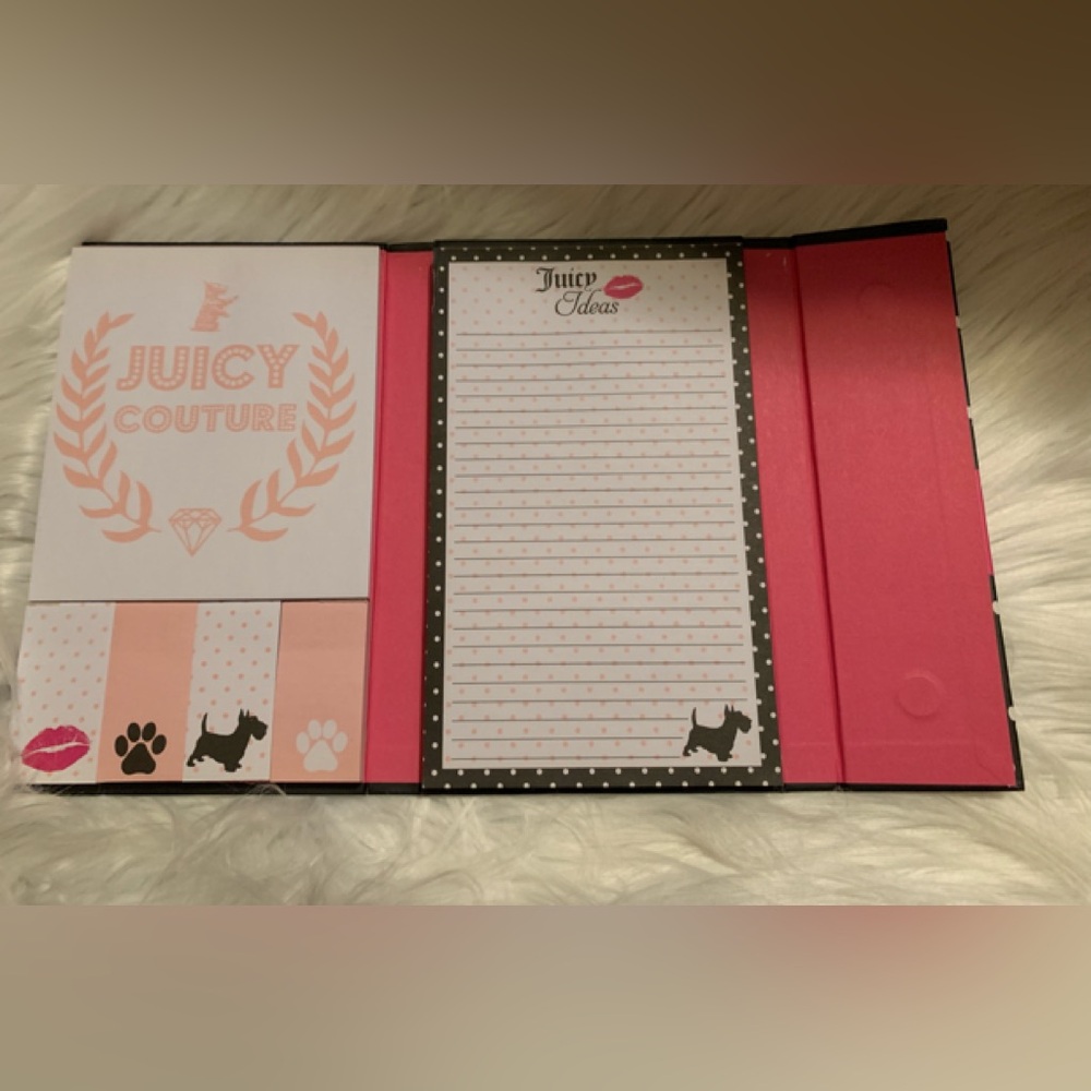 JUICY COUTURE trifold Scotty Dog print planner LNWOT - Picture 3 of 8